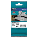 Brother TZe Flexible Tape Cartridge for P-Touch Labelers, 0.7" x 26.2 ft, Black on White (TZEFX241)