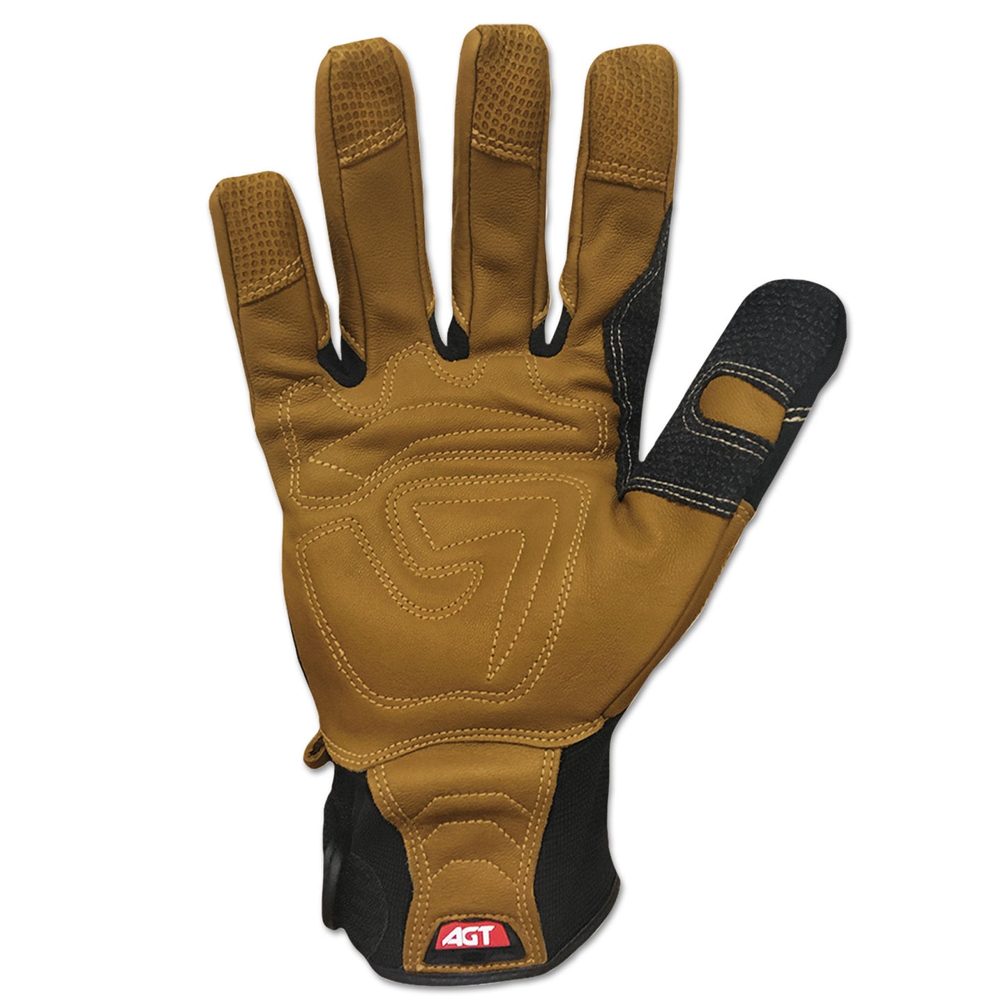 Ironclad Ranchworx Leather Gloves, Black/Tan, Large (RWG204L)