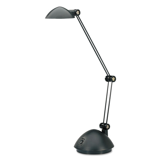 Alera Twin-Arm Task LED Lamp with USB Port, 11.88w x 5.13d x 18.5h, Black (LED912B)