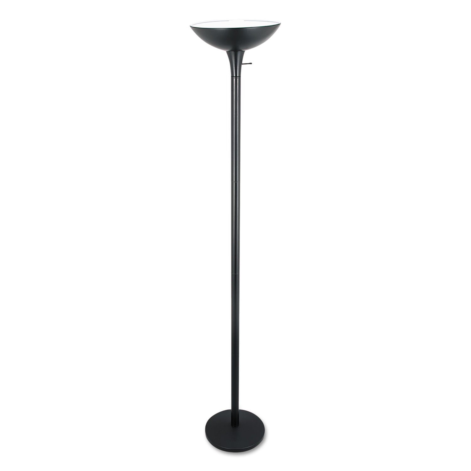 Alera Torchier Floor Lamp, 12.5w x 12.5d x 72h, Matte Black (LMPF52B)