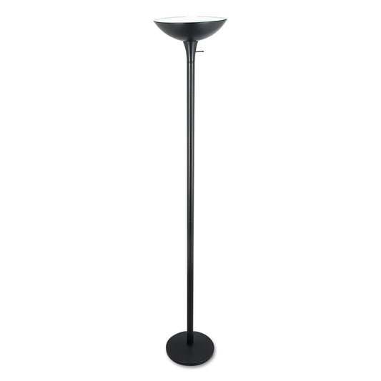 Alera Torchier Floor Lamp, 12.5w x 12.5d x 72h, Matte Black (LMPF52B)