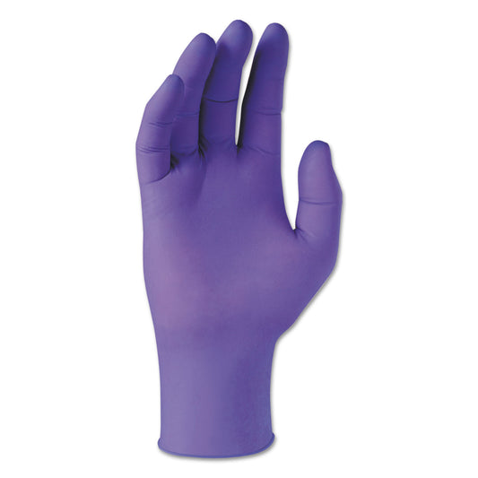 Kimtech PURPLE NITRILE Exam Gloves, 242 mm Length, X-Small, 6 mil, Purple, 100/Box (55080)