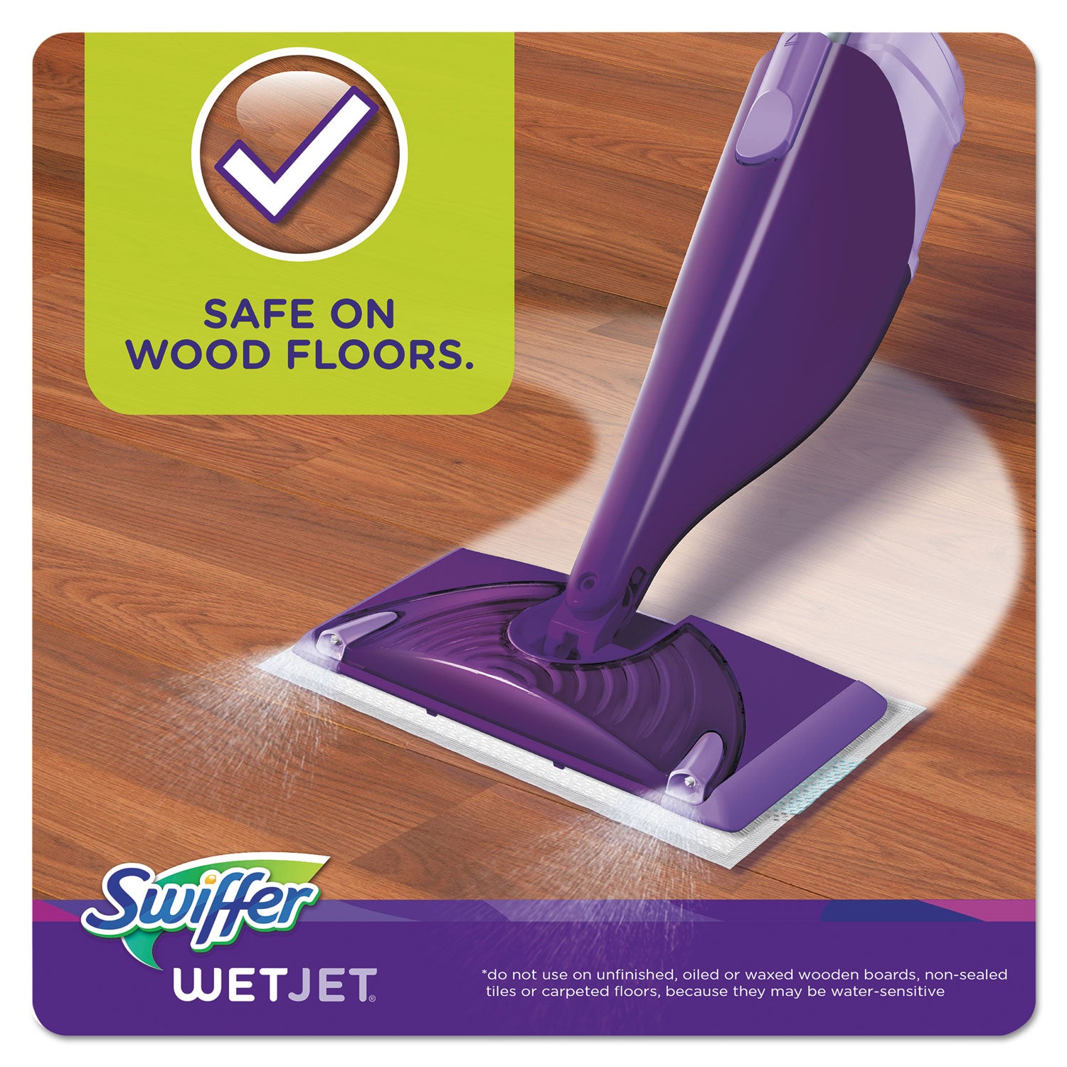 Swiffer WetJet System Refill Cloths, 11.3" x 5.4", White, 24/Box (08443)