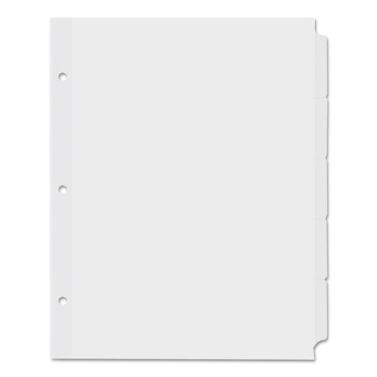 Universal Self-Tab Index Dividers, 5-Tab, 11 x 8.5, White, 36 Sets (20835)