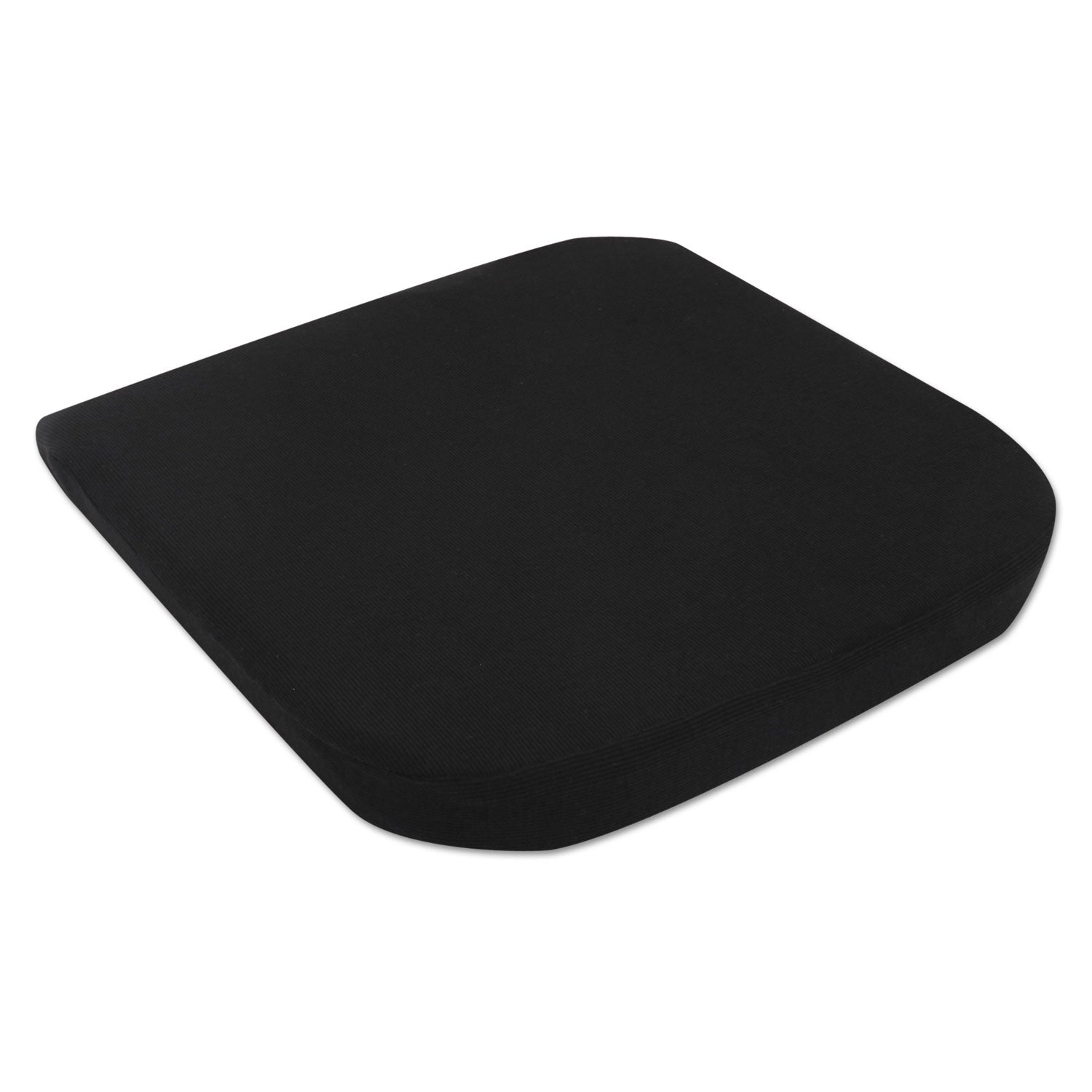 Alera Cooling Gel Memory Foam Seat Cushion, Fabric Cover with Non-Slip Under-Cushion Surface, 16.5 x 15.75 x 2.75, Black (CGC511)