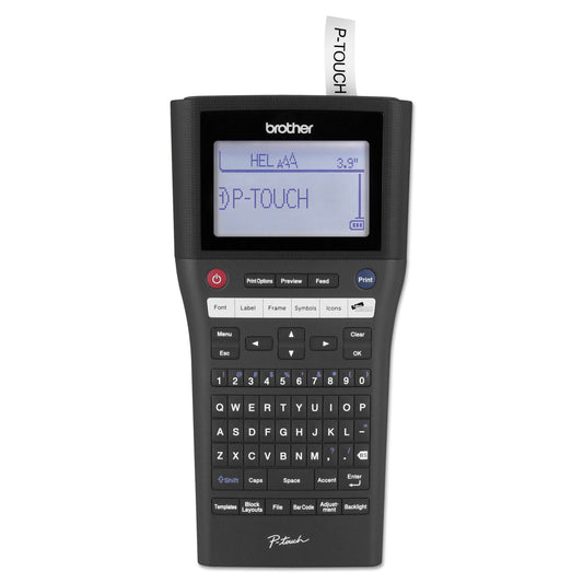 Brother PT-H500LI Rechargeable Take-It-Anywhere Labeler with PC-Connectivity, 30 mm/s Print Speed, 4.8 x 9.7 x 3.5