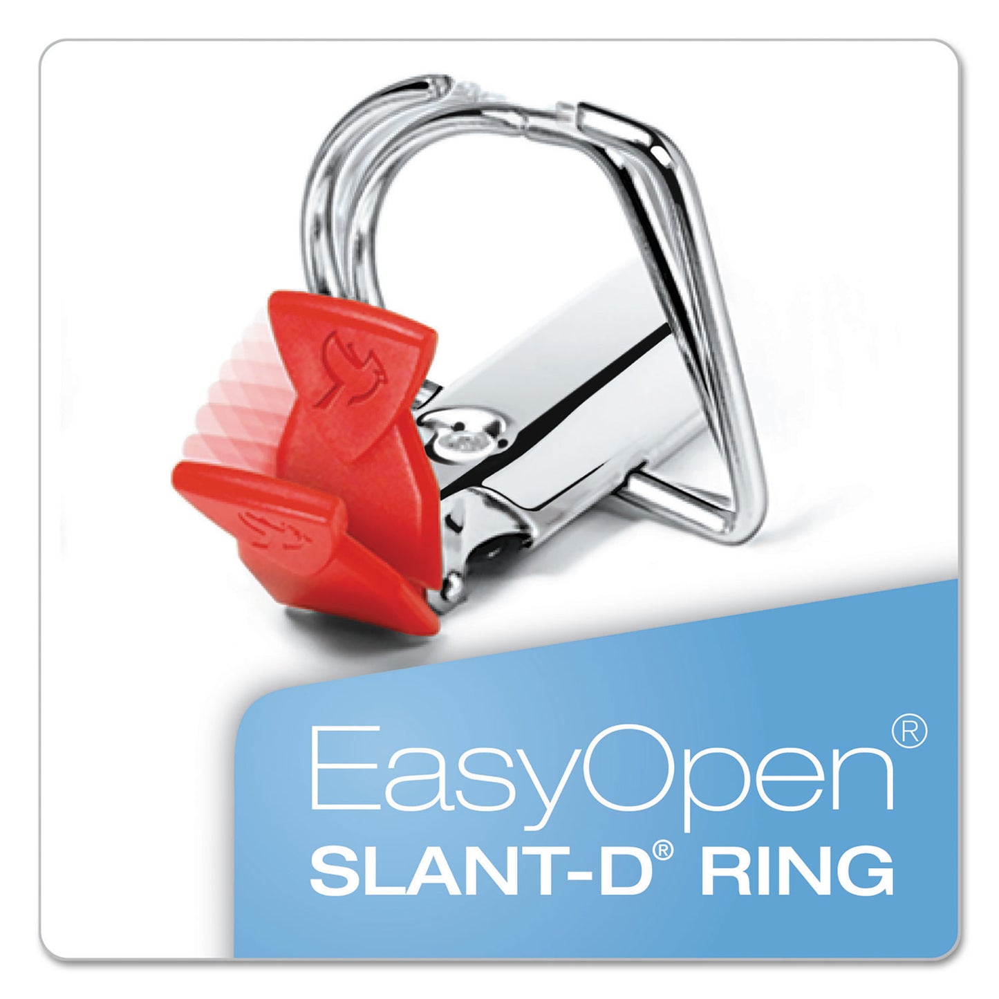 Cardinal FreeStand Easy Open Locking Slant-D Ring Binder, 3 Rings, 4" Capacity, 11 x 8.5, White (43140CB)