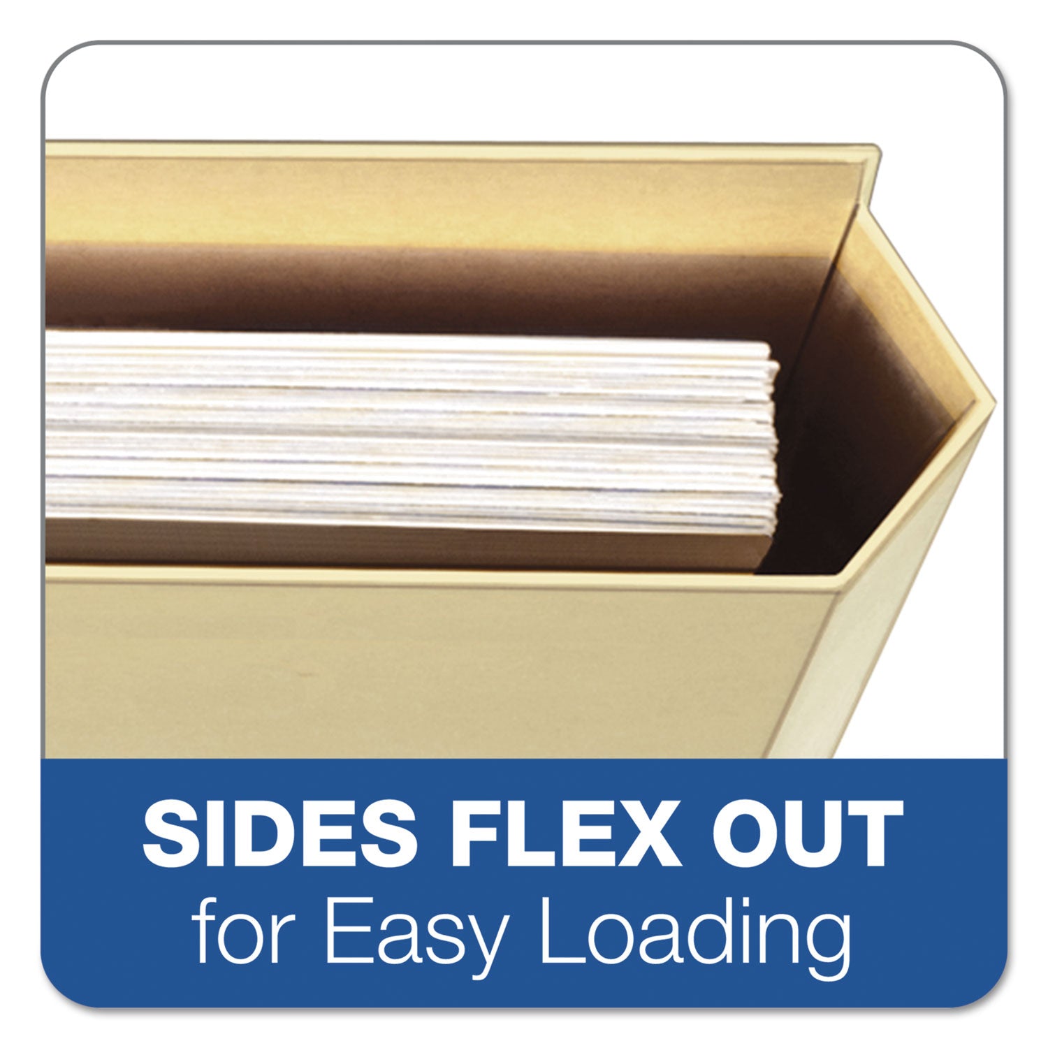 Pendaflex File Folder Pocket, 0.75" Expansion, Letter Size, Manila, 10/Pack (FP153L10)