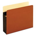 Pendaflex Heavy-Duty File Pockets, 3.5" Expansion, Letter Size, Redrope, 25/Box (C1524EHD)