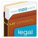 Pendaflex Heavy-Duty File Pockets, 5.25" Expansion, Legal Size, Redrope, 10/Box (C1536GHD)