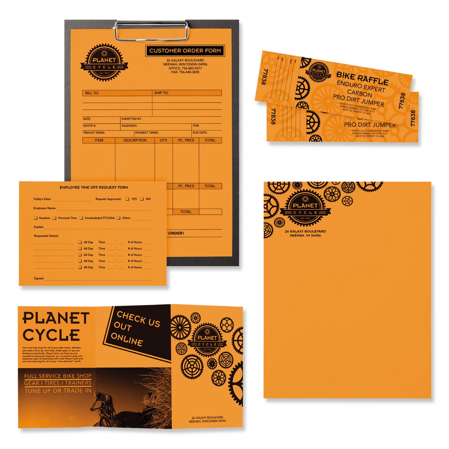 Astrobrights Color Paper, 24 lb Bond Weight, 8.5 x 11, Cosmic Orange, 500/Ream (22651)