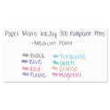 Paper Mate InkJoy 300 RT Ballpoint Pen, Refillable, Retractable, Medium 1 mm, Red Ink, Red Barrel, Dozen (1951258)