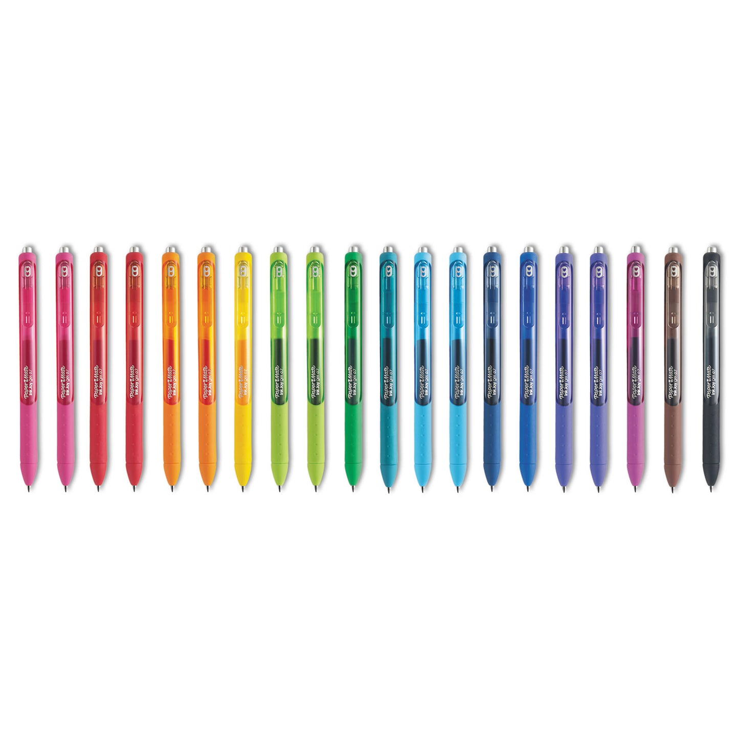 Paper Mate InkJoy Gel Pen, Retractable, Medium 0.7 mm, Assorted Ink and Barrel Colors, 20/Pack (1951718)