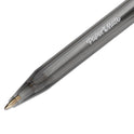 Paper Mate InkJoy 100 RT Ballpoint Pen, Retractable, Medium 1 mm, Black Ink, Smoke/Black Barrel, Dozen (1951254)