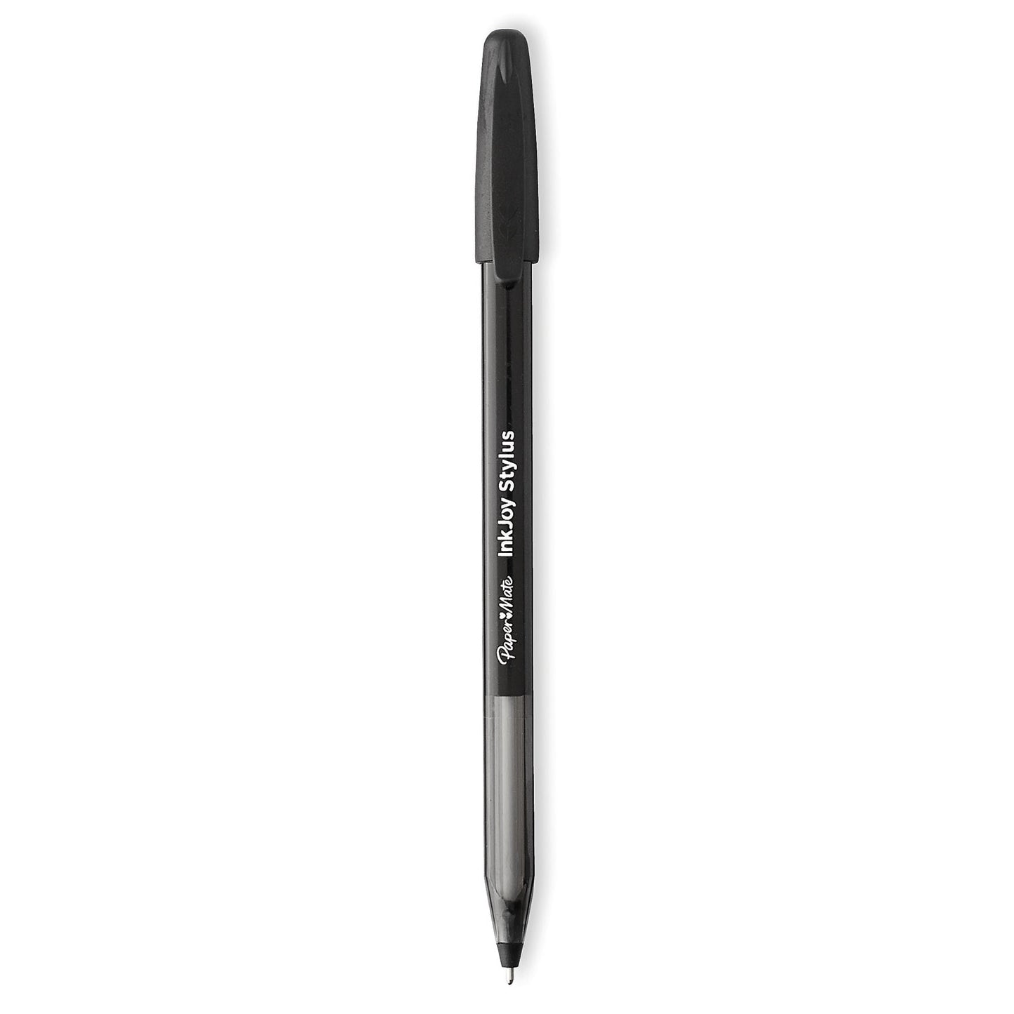 Paper Mate InkJoy 100 Ballpoint Pen/Stylus, Stick, Medium 1 mm, Black Ink, Black Barrel, Dozen (1951348)