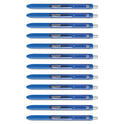 Paper Mate InkJoy Gel Pen, Retractable, Fine 0.5 mm, Blue Ink, Blue Barrel, Dozen (1951722)