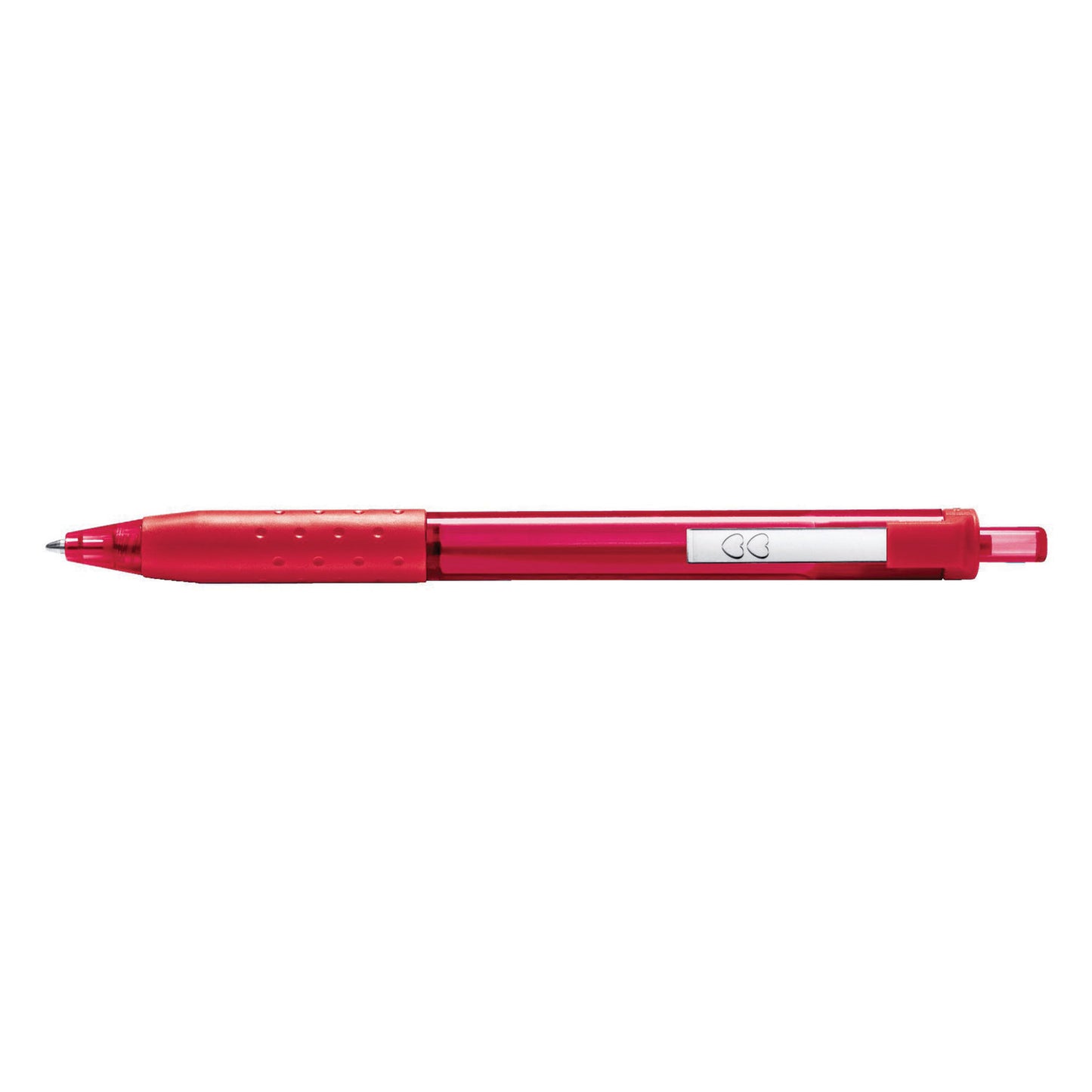 Paper Mate InkJoy 300 RT Ballpoint Pen, Refillable, Retractable, Medium 1 mm, Red Ink, Red Barrel, Dozen (1951258)