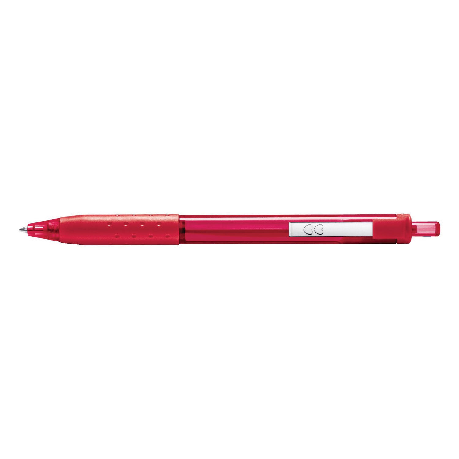 Paper Mate InkJoy 300 RT Ballpoint Pen, Refillable, Retractable, Medium 1 mm, Red Ink, Red Barrel, Dozen (1951258)