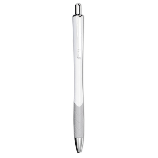 Paper Mate InkJoy 700 RT Ballpoint Pen, Retractable, Medium 1 mm, Black Ink, White/Gray Barrel, Dozen (1951347)