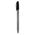 Paper Mate InkJoy 100 Ballpoint Pen, Stick, Medium 1 mm, Black Ink, Smoke/Black Barrel, Dozen (1951257)