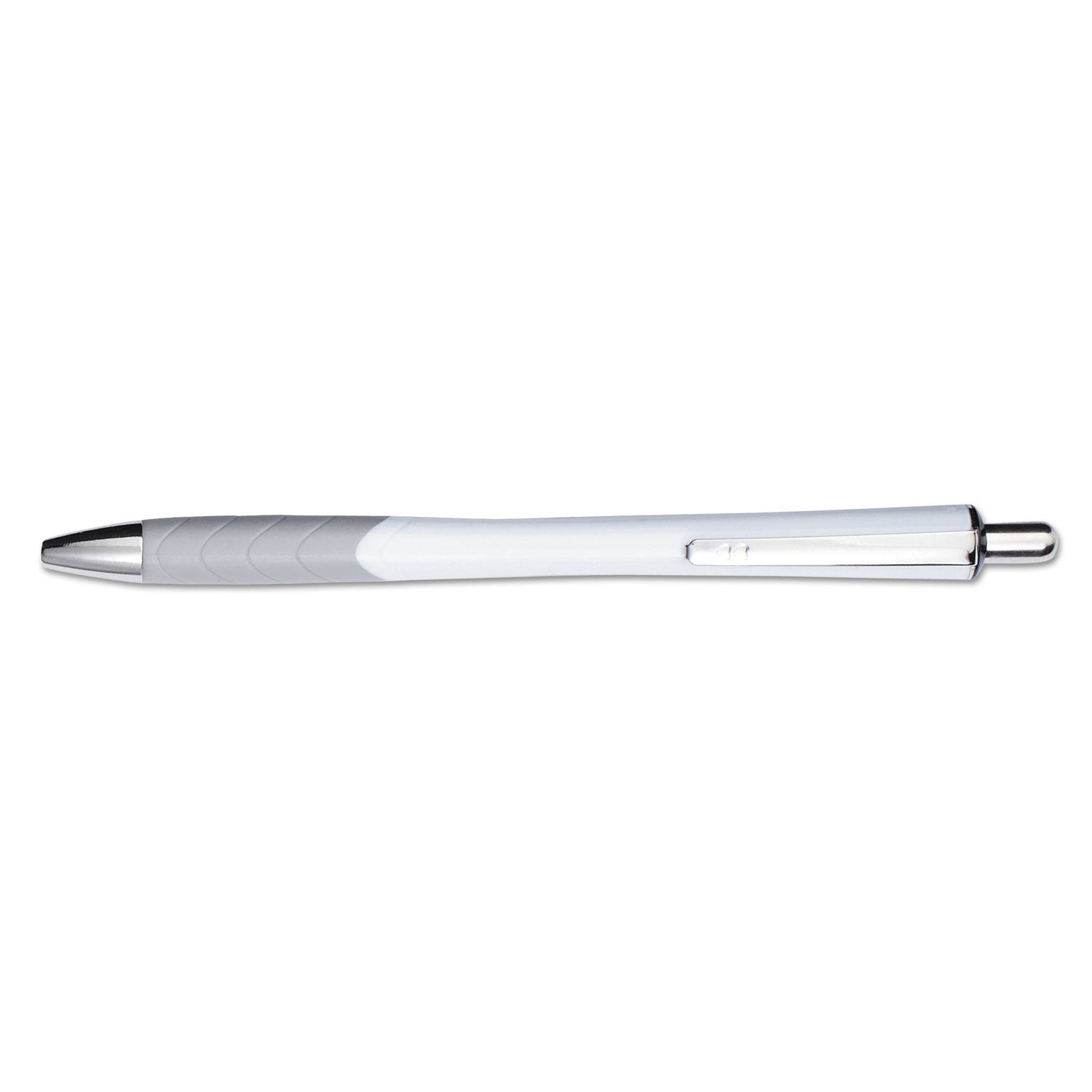 Paper Mate InkJoy 700 RT Ballpoint Pen, Retractable, Medium 1 mm, Blue Ink, White/Gray Barrel, Dozen (1951346)