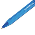 Paper Mate InkJoy 100 Ballpoint Pen, Stick, Medium 1 mm, Blue Ink, Translucent Blue Barrel, Dozen (1951256)