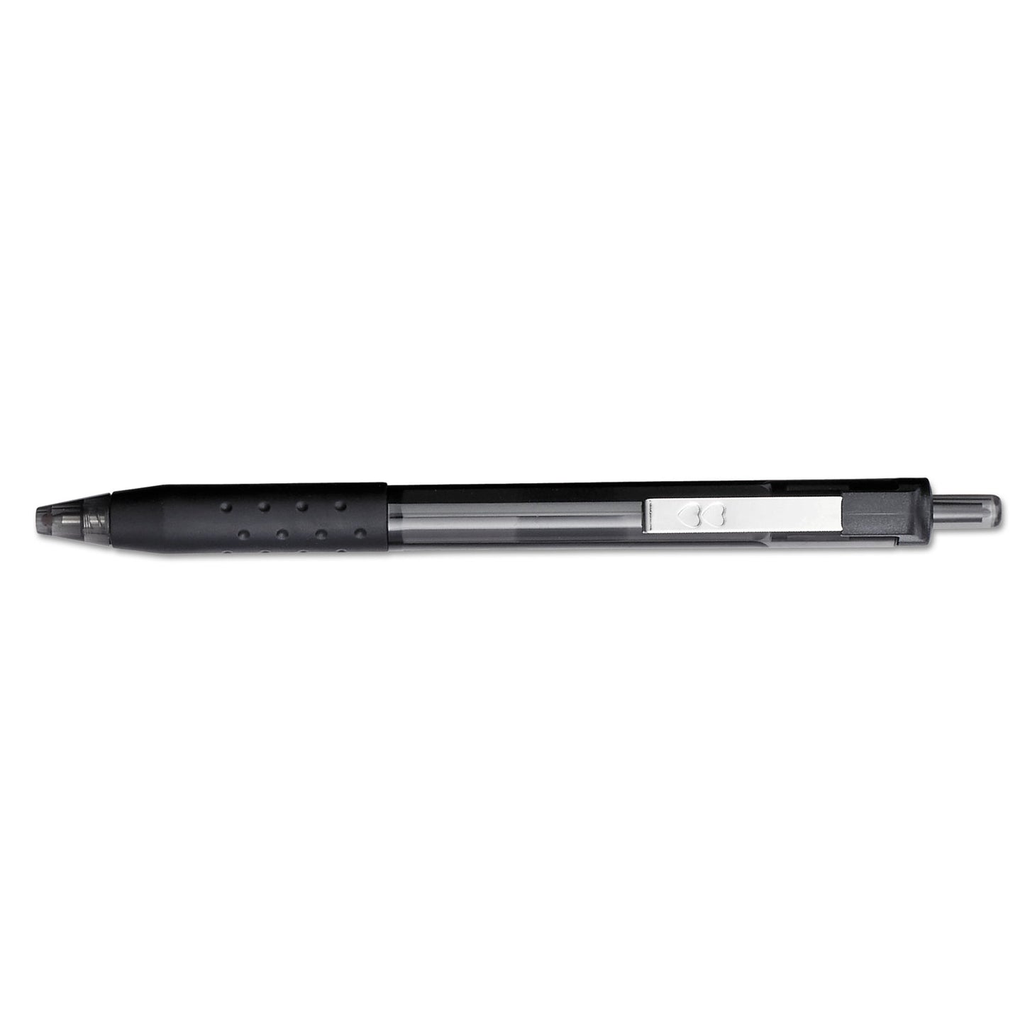 Paper Mate InkJoy 300 RT Ballpoint Pen, Retractable, Medium 1 mm, Black Ink, Black Barrel, Dozen (1951260)