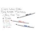 EXPO Low-Odor Dry Erase Marker Starter Set, Extra-Fine Bullet Tip, Assorted Colors, 5/Set (1884310)