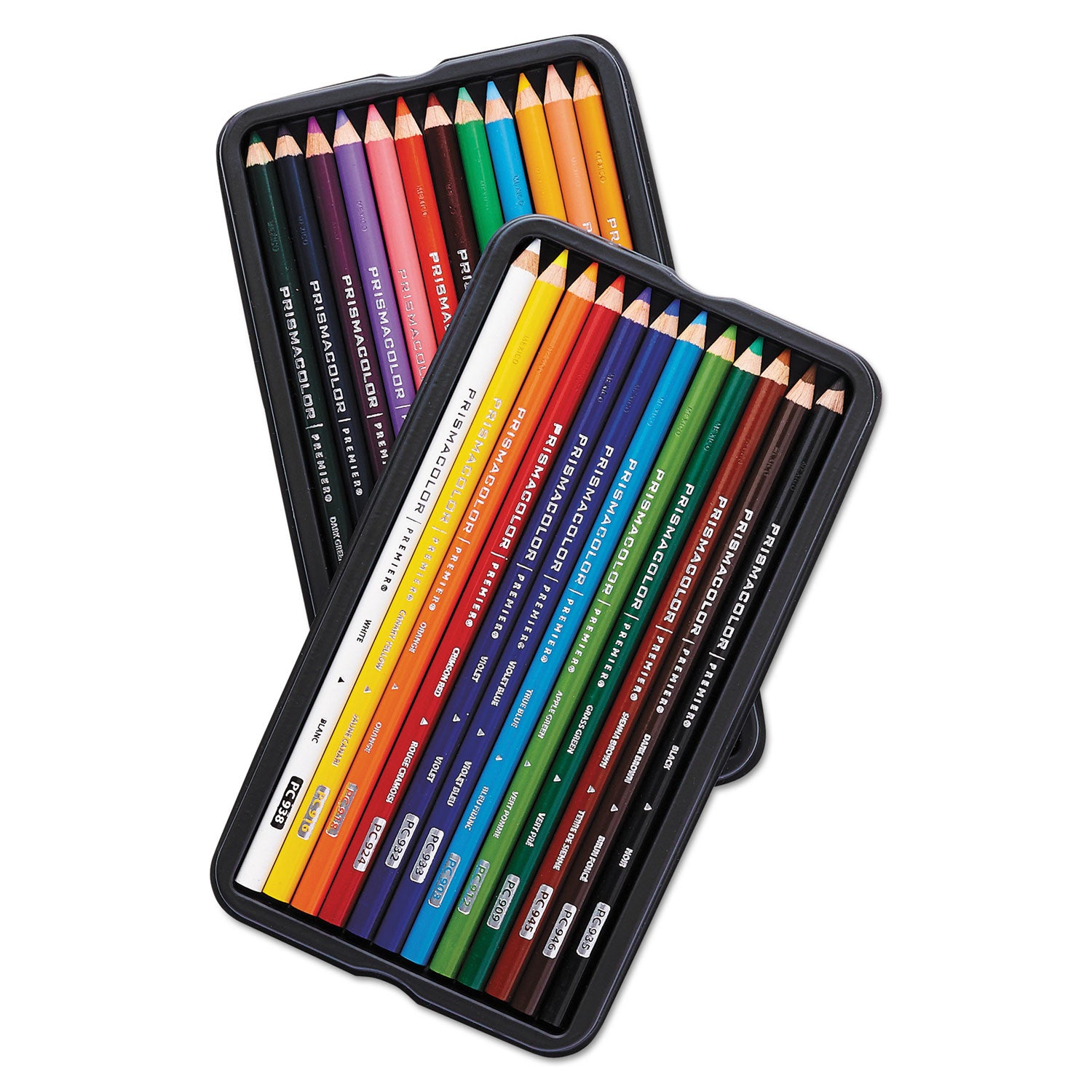 Prismacolor Premier Colored Pencil, 3 mm, 2B, Assorted Lead and Barrel Colors, 24/Pack (3597THT)