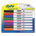 EXPO Low-Odor Dry-Erase Marker, Extra-Fine Bullet Tip, Assorted Colors, 8/Set (1884309)