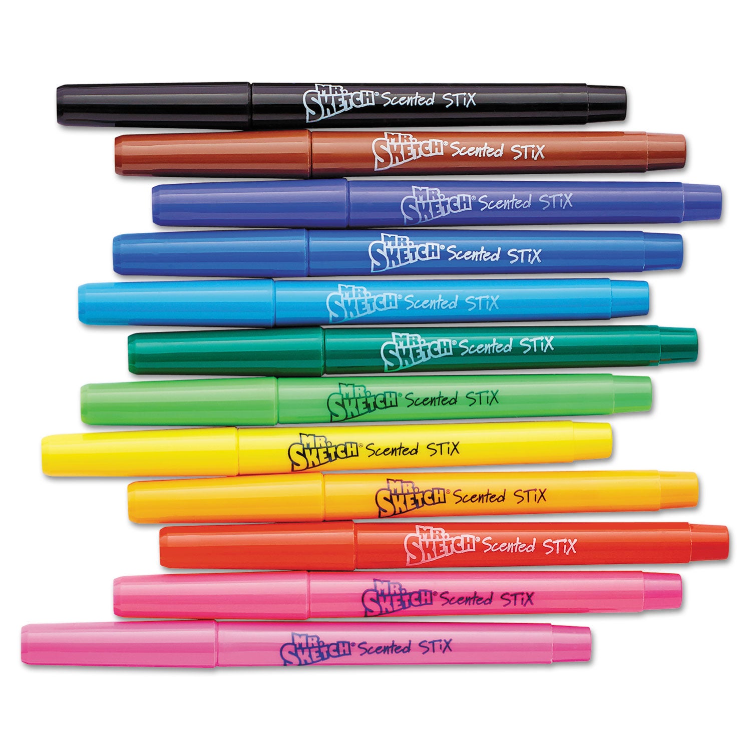 Mr. Sketch Scented Stix Watercolor Marker Set School Pack, Fine Bullet Tip, Assorted Colors, 216/Set (1905315)