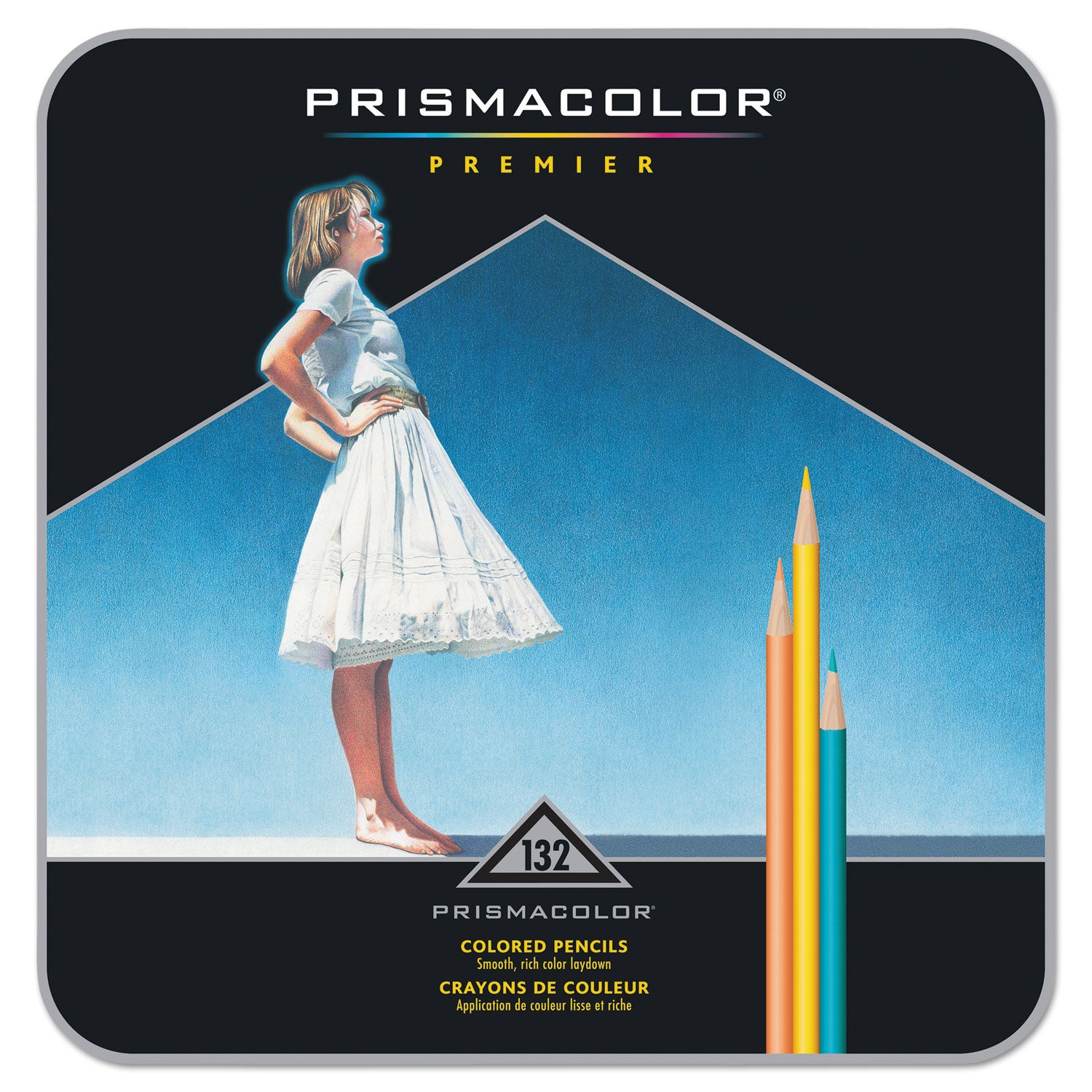 Prismacolor Premier Colored Pencil, 0.7 mm, 2B, Assorted Lead and Barrel Colors, 132/Pack (4484)