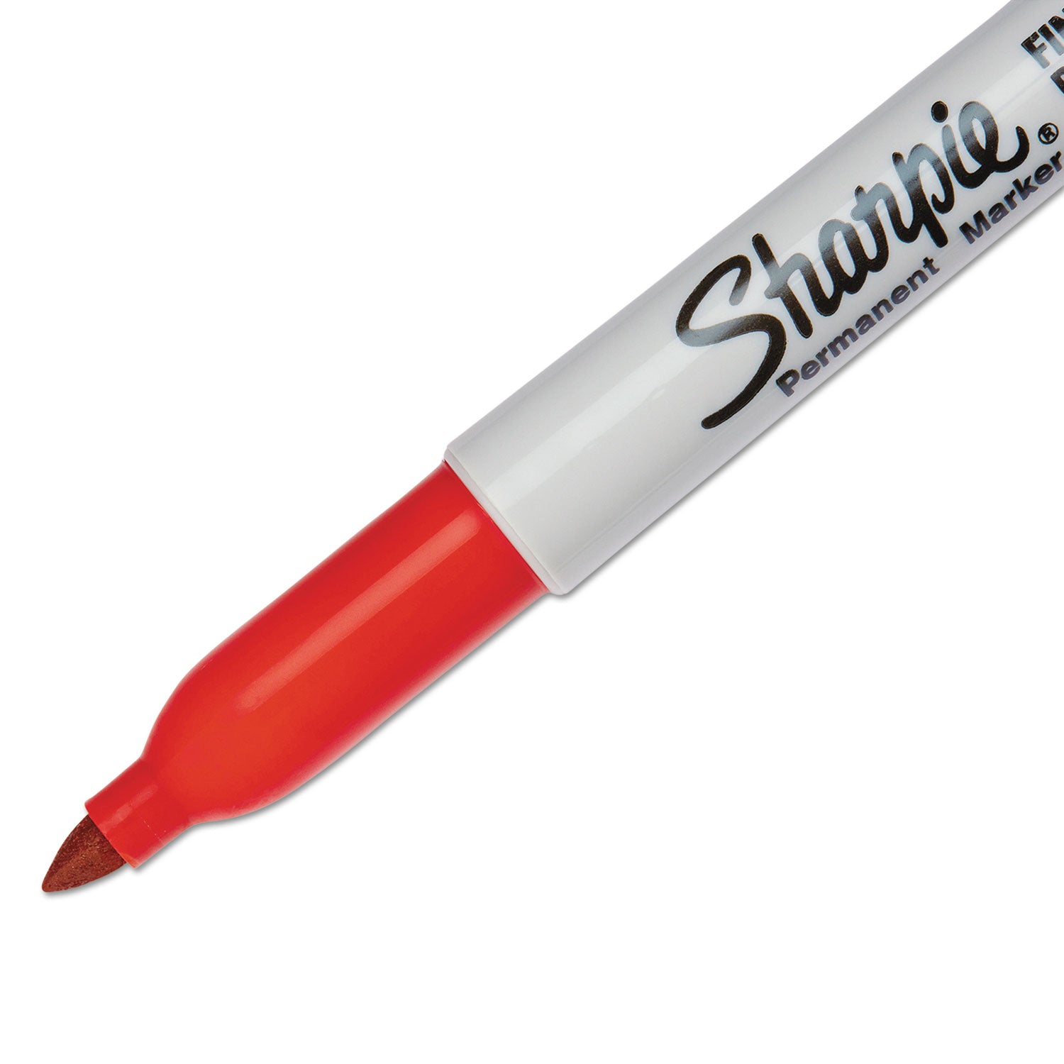 Sharpie Fine Tip Permanent Marker, Fine Bullet Tip, Red, Dozen (30002B)