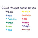 Sharpie Fine Tip Permanent Marker, Fine Bullet Tip, Blue, Dozen (30003B)