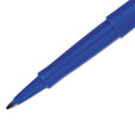 Paper Mate Point Guard Flair Felt Tip Porous Point Pen, Stick, Medium 0.7 mm, Blue Ink, Blue Barrel, Dozen (8410152)