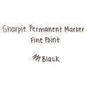 Sharpie Fine Tip Permanent Marker, Fine Bullet Tip, Black, 5/Pack (30665PP)