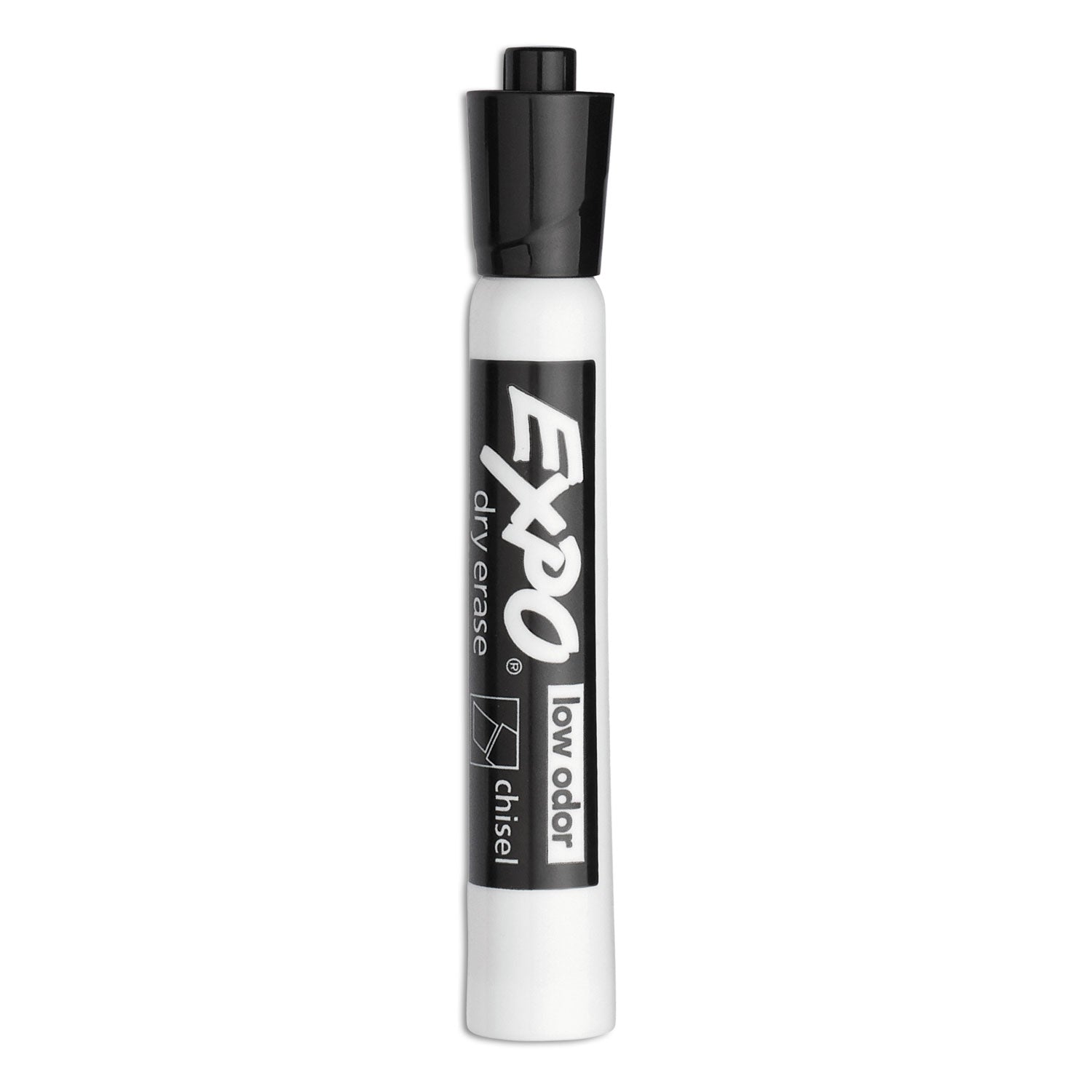 EXPO Low-Odor Dry-Erase Marker Value Pack, Broad Chisel Tip, Black, 36/Box (1920940)