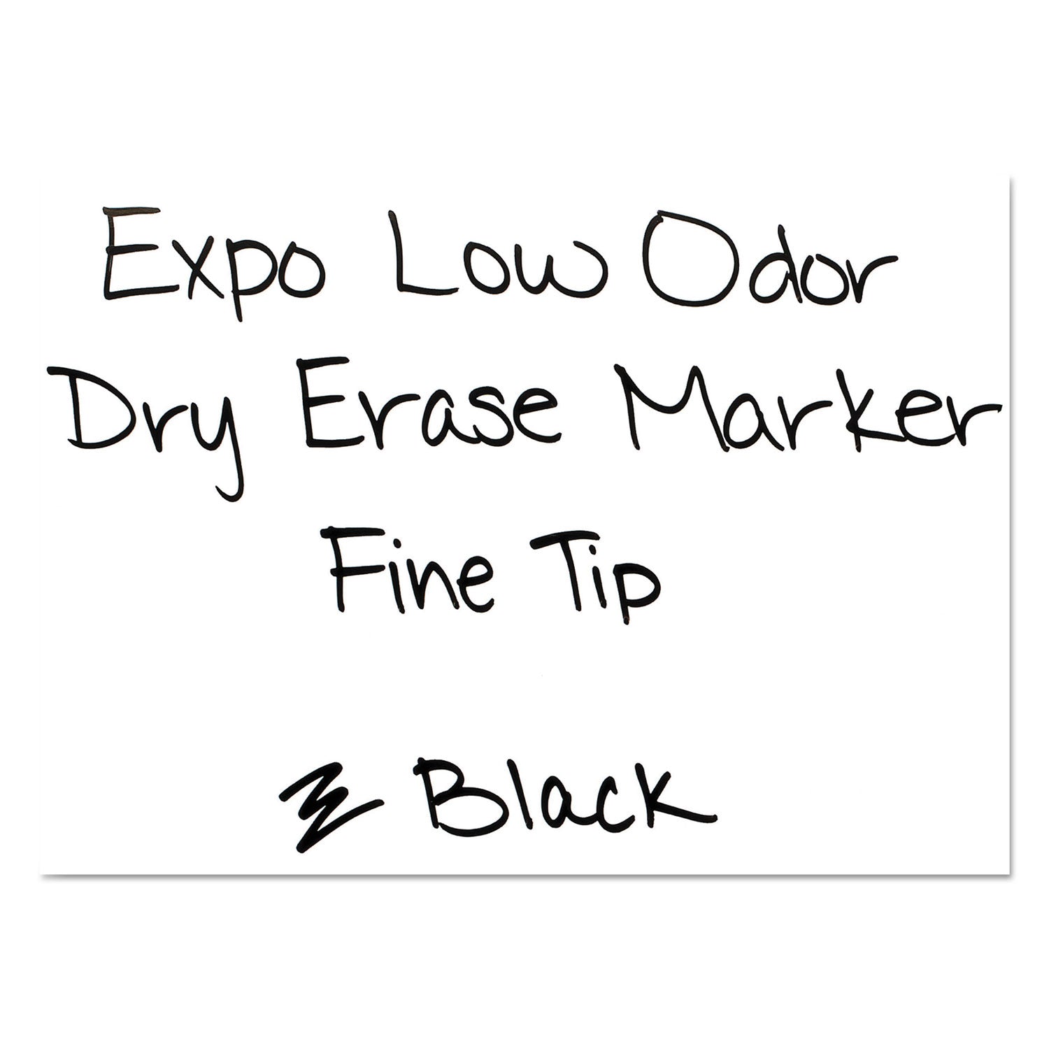 EXPO Low-Odor Dry-Erase Marker Value Pack, Fine Bullet Tip, Black, 36/Box (1921062)