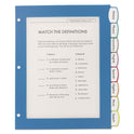 Avery Big Tab Ultralast Plastic Dividers, 8-Tab, 11 x 8.5, Assorted, 1 Set (24901)