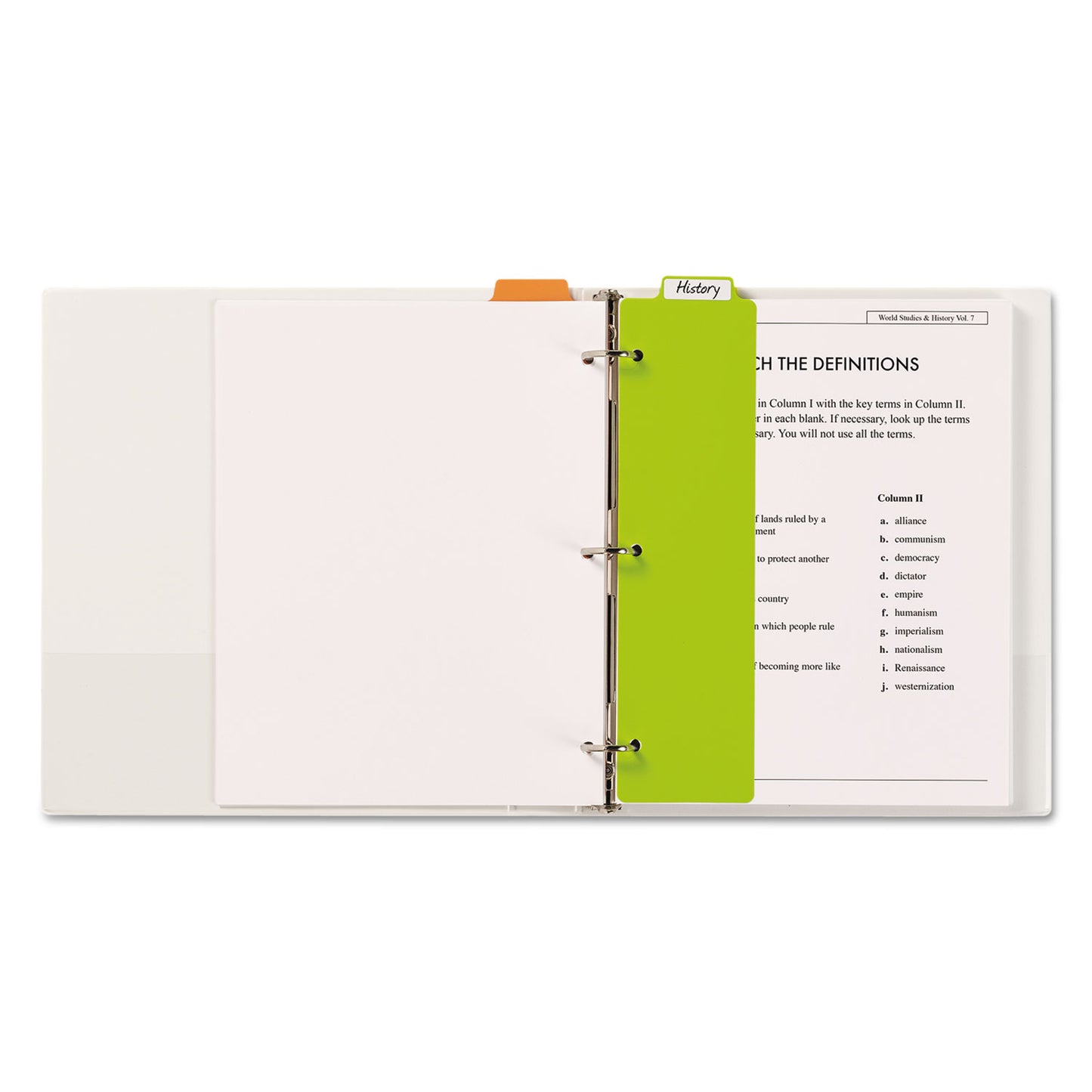 Avery Tabbed Snap-In Bookmark Plastic Dividers, 5-Tab, 11.5 x 3, Assorted, 1 Set (24908)