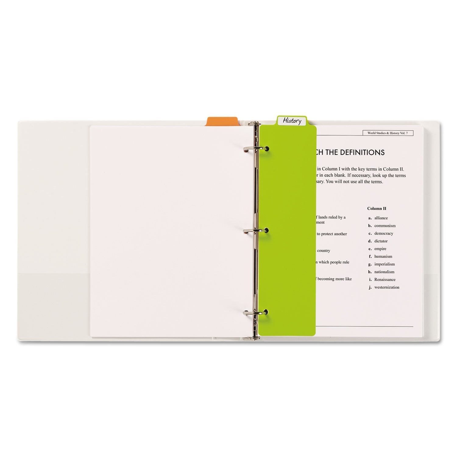 Avery Tabbed Snap-In Bookmark Plastic Dividers, 5-Tab, 11.5 x 3, Assorted, 1 Set (24908)