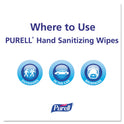 PURELL Premoistened Hand Sanitizing Wipes, 5.78 x 7, Fresh Citrus, White, 100/Canister, 12 Canisters/Carton (911112CT)