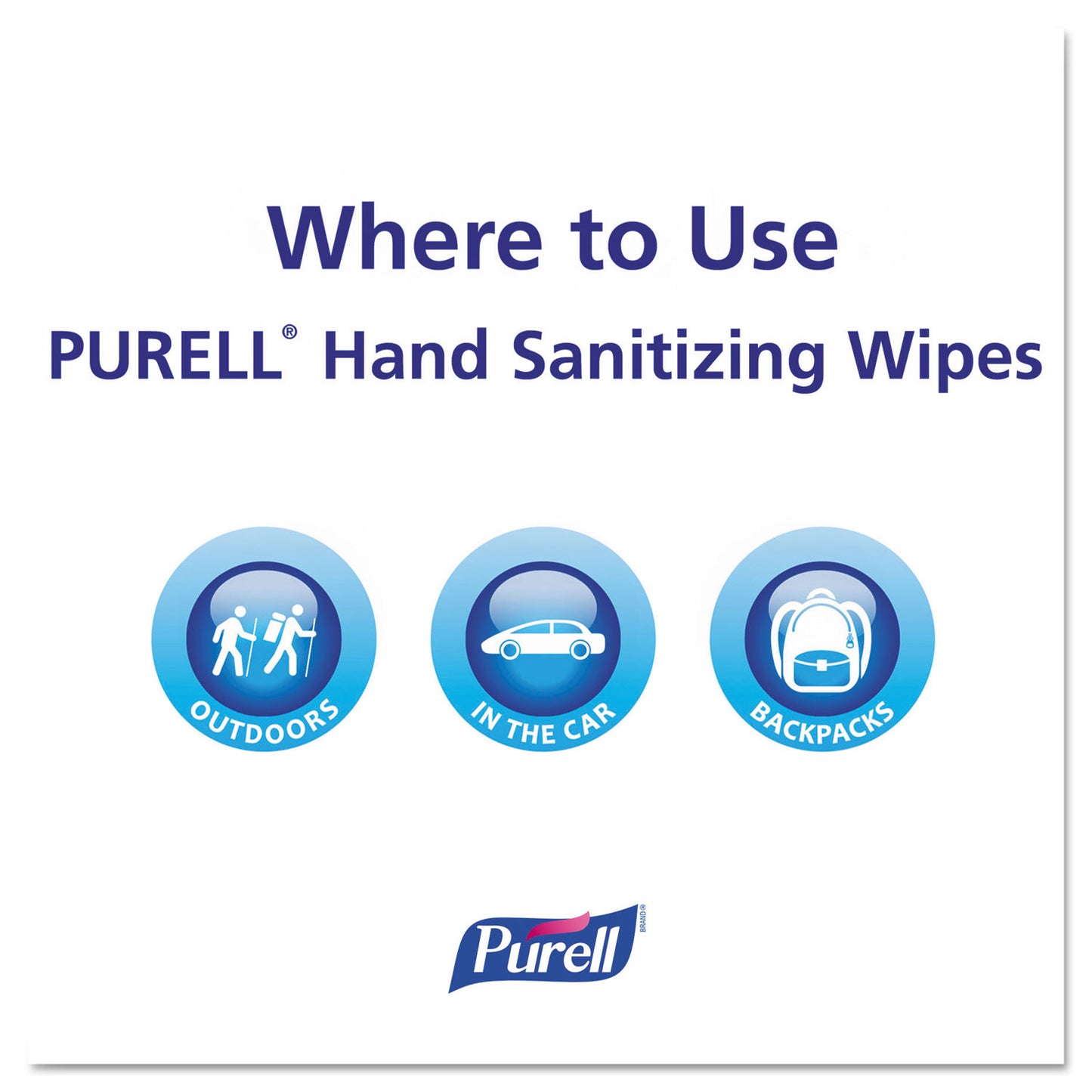 PURELL Premoistened Hand Sanitizing Wipes, 5.78 x 7, Fresh Citrus, White, 100/Canister, 12 Canisters/Carton (911112CT)