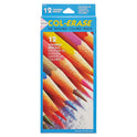 Prismacolor Col-Erase Pencil with Eraser, 0.7 mm, 2B, Assorted Lead and Barrel Colors, Dozen (20516)