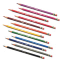 Prismacolor Col-Erase Pencil with Eraser, 0.7 mm, 2B, Assorted Lead and Barrel Colors, 24/Pack (20517)