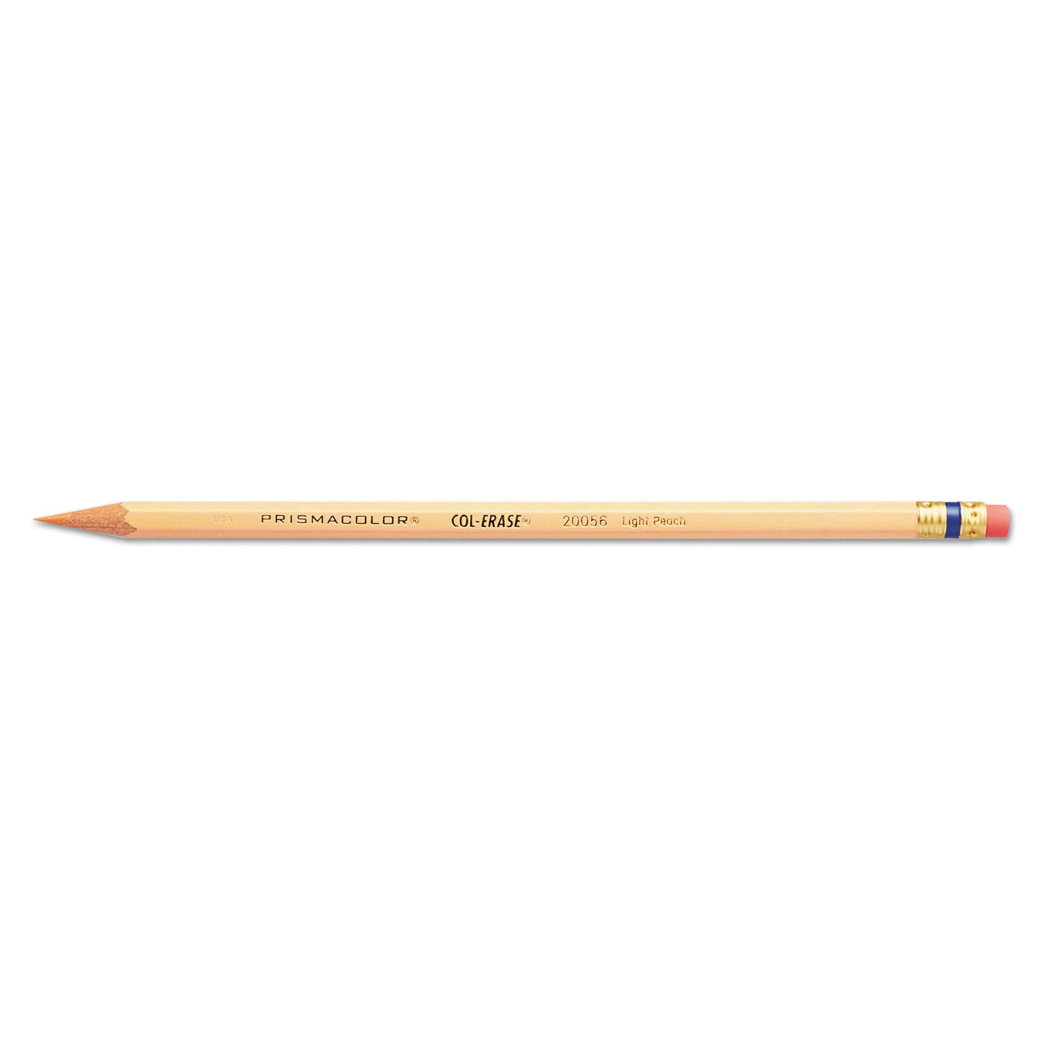 Prismacolor Col-Erase Pencil with Eraser, 0.7 mm, 2B, Assorted Lead and Barrel Colors, Dozen (20516)