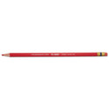 Prismacolor Col-Erase Pencil with Eraser, 0.7 mm, 2B, Carmine Red Lead, Carmine Red Barrel, Dozen (20045)