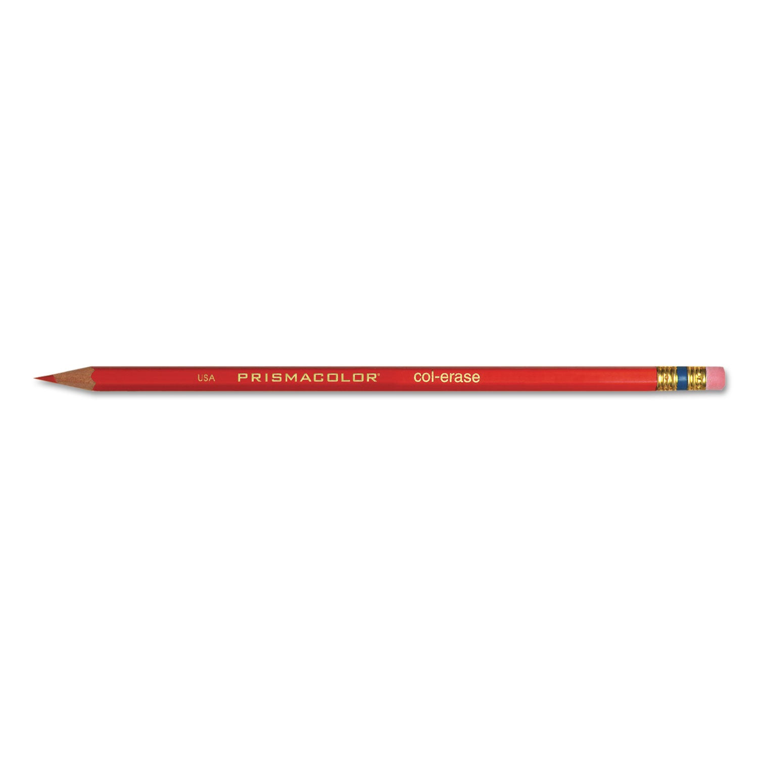 Prismacolor Col-Erase Pencil with Eraser, 0.7 mm, 2B, Assorted Lead and Barrel Colors, Dozen (20516)