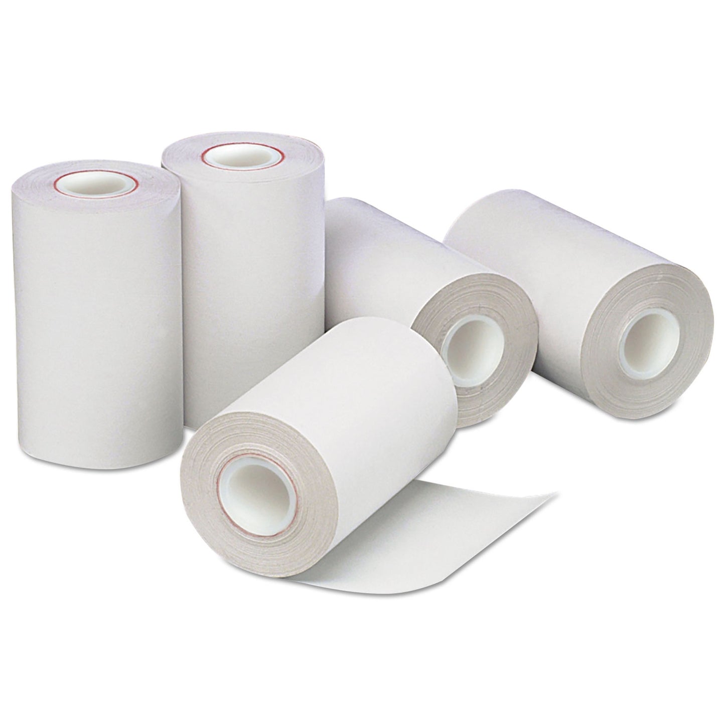 ICONEX Direct Thermal Printing Paper Rolls, 0.5" Core, 2.25" x 55 ft, White, 50/Carton (90783066)