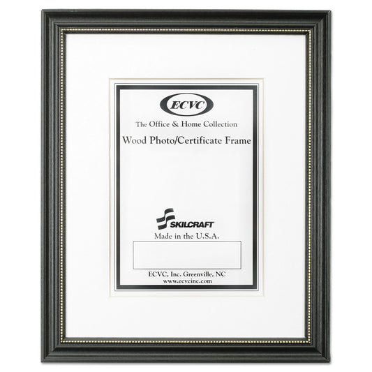 AbilityOne 7105014246489, SKILCRAFT Black Frames, Certificate/Photo, 10 x 14, 6/Carton